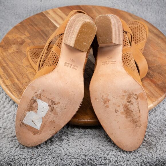 $495 Aquatalia by Marvin K Fawn Brown Leather Ankle Bootie Boot Suede 8.5 ITALY - Picture 7 of 7